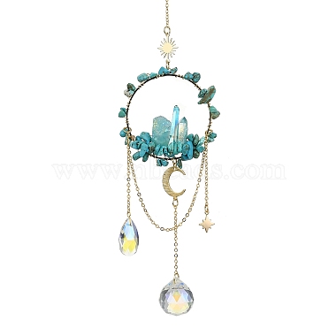 Teardrop Synthetic Turquoise Pendant Decorations