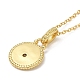 Brass Micro Pave Clear Cubic Zirconia Pendants Necklaces for Women(NJEW-B092-01G)-4