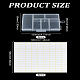 2Pcs Rectangle Polypropylene(PP) Bead Storage Container(CON-LP0001-32)-2