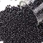 TOHO Round Seed Beads, Japanese Seed Beads, (90) Metallic Amethyst Gun Metal, 15/0, 1.5mm, Hole: 0.7mm, about 3000pcs/10g(X-SEED-TR15-0090)