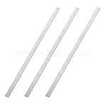 304 Stainless Steel Blank Sheets, Rectangle, Stainless Steel Color, 300x10x3mm(STAS-WH0044-115B)