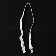 Polyester Elastic Bow Tie Extender Bands, Adjustable, with Plastic Buckle, White, 271~472x11x1mm(FIND-WH0013-97A)