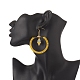 Glass Seed Braided Ring & Rhombus Dangle Earrings(EJEW-MZ00050)-3