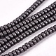 Matte Style Frosted Non-magnetic Synthetic Hematite Beads Strands(X-G-M007-78)-1
