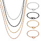 8Pcs 8 Style 304 Stainless Steel Figaro Chains Necklaces and Bracelets(SJEW-YS0001-02)-1