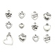 Mixed Tibetan Style Alloy Heart Pendants(TIBEP-X0004-01-AS)-1