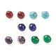 Gemstone Dome/Half Round Stud Earrings for Women(EJEW-JE04801)-1