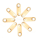 50Pcs Stainless Steel Chain Extender Connectors, Rectangle, Golden, 11x3.5x1mm, Hole: 1.1mm(STAS-CJ0001-181)