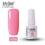 8ml Special Nail Gel, for Nail Art Stamping Print, Varnish Manicure Starter Kit, Pink, Bottle: 25x66mm(MRMJ-P006-J010)