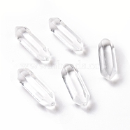 Glass Beads, No Hole, Bullet, Clear, 22~23x6x6mm(GLAA-K058-04B)