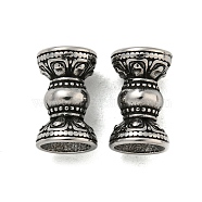 Torus 304 Stainless Steel Beads, Antique Silver, 13x8mm, Hole: 2mm(STAS-E214-03AS)