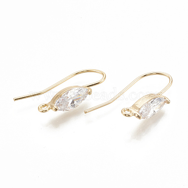 Real Gold Plated Clear Brass Earring Hooks