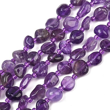 Natural Amethyst Beads Strands(GG-CBA3A44-C14-02)-2