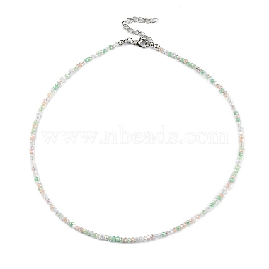 Light Green Glass Necklaces