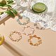 Ensemble de bracelets extensibles en perles de verre et perles d'imitation 5pcs 5 couleurs(BJEW-JB08943)-2