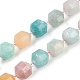 brins de perles naturelles d'amazonite(G-O201B-149H)-2