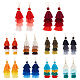 10 Pairs 10 Colors Multi-layer Cotton Tassel Dangle Earrings(EJEW-AN0001-67)-1