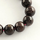 Brins de perles de pierres gemmes naturelles grenat(G-R263-7mm)-1