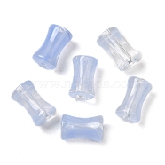 Transparent Acrylic Beads Gradient Effect, Bamboo Joint, Light Steel Blue, 12.5x7.5mm, Hole: 1.8mm, 1020pcs/500g(OACR-Q193-01E)
