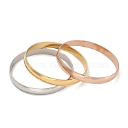 Fashion 304 Stainless Steel Bangle Sets, Mixed Color, 2-1/2 inch(6.5cm), 3pcs/set(BJEW-L664-019-02)