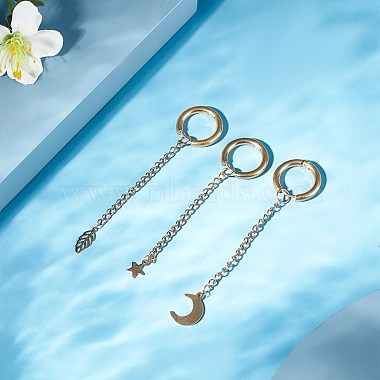 Iron Ends with Twist Chains(CH-CH017-G-5cm)-5