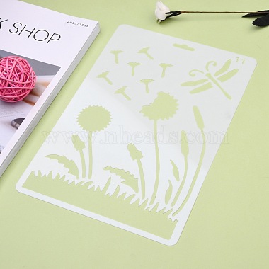 Plastic Reusable Drawing Painting Stencils Templates(DIY-F018-B11)-6