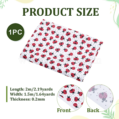 2M Ladybug Pattern Polyester Fabric(DIY-WH0061-055)-2