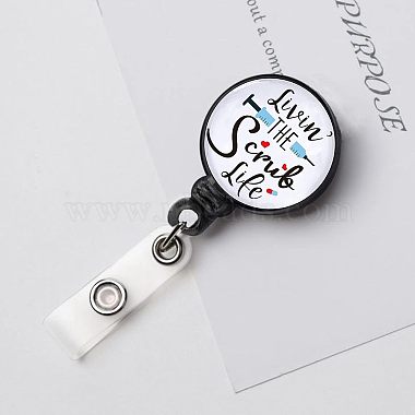 ABS Plastic Retractable Badge Reel(AJEW-FG0001-35A)-4