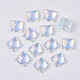 Cabujones de cristal transparente k9(GGLA-S052-10x10-001AB)-2