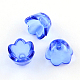 Lt.blue окрашенные прозрачные акриловые цветочные бусины(X-PL548-8)-1