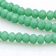 Verre imitation jade facettes rondelles perles brins(GLAA-A024A-08)-1
