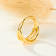 925 Sterling Silver Triple Rings Hoop Earrings for Women(IG8200-1)-3