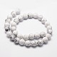 Chapelets de perles en howlite naturelle(G-D840-44-10mm)-2