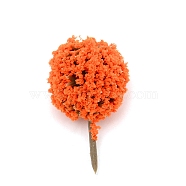 Plastic Model Ornament, Tree, for Desk Home Decoration, Tomato, 36~37x20~22mm(AJEW-WH0254-18D)