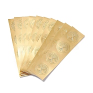 Self Adhesive Gold Foil Embossed Stickers, Medal Decoration Sticker, Mixed Pattern, Gold, 223x57mm, Sticker: 49.5x50mm, 4pcs/sheet(DIY-XCP0002-15A)