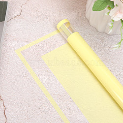 Plastic Flower Wrapping Paper, Waterproof Florist Bouquet Paper, DIY Crafts, Champagne Yellow, 580x580mm, 20 sheets/bag(HUDU-PW0001-181C)