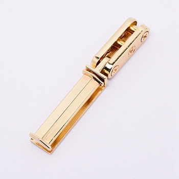 Zinc Alloy Bag Handles, for Bag Straps Replacement Accessories, Cadmium Free & Lead Free, Light Gold, 71.5x11x8.5mm