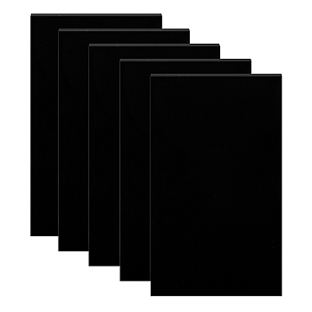 BENECREAT Acrylic Board, Rectangle, Black, 89.5x49.5x3mm