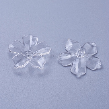 Perles acryliques fleurs(X-PL670Y-1)-2