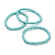 Synthetic Turquoise Beaded Stretch Bracelets(BJEW-A117-B-14)-1