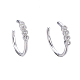Brass Micro Pave Clear Cubic Zirconia Cuff Earrings(X-EJEW-I249-13P)-1