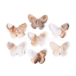 Two Tone Opaque Plastic Pendants, Butterfly Charms, Peru, 31x41x4.5mm, Hole: 1.5~1.6mm, about 221pcs/500g(KY-N025-45)