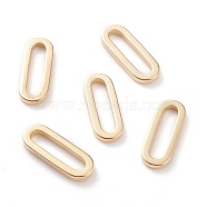Brass Linking Rings, Long-Lasting Plated, Oval, Real 24K Gold Plated, 12x4.5x1mm, Inner Diameter: 9.5x2mm(X-KK-Y003-04A-G)