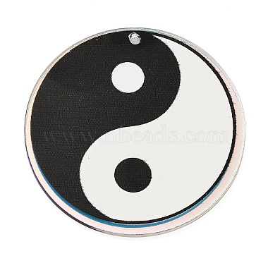 Black Yin-yang Acrylic Pendants