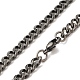 Retro 304 Stainless Steel Cuban Link Chain Necklaces(NJEW-L173-027AS-02)-1