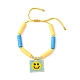 MIYUKI Glass Seed Rectangle Charm Bracelet(BJEW-MZ00037-05)-1