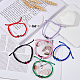 7Pcs 7 Colors Alloy Butterfly Link Bracelet(BJEW-FI0001-81)-4