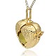 Golden Tone Brass Hollow Heart Cage Pendants(KK-J241-01G)-2