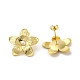 304 Stainlee Steel with Plastic Pearl Studs Earring(EJEW-Z045-07G)-1