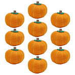 Felt Pendants, Pumpkin, Orange, 37~46x43~45mm, Hole: 1.5mm(FIND-WH0126-970A)